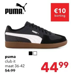 Aanbieding: Puma Club Light dames sneakers zwart
