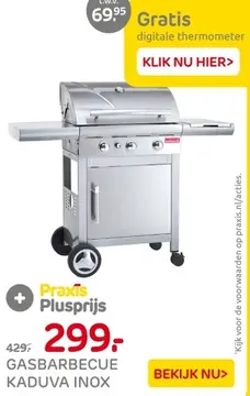 Aanbieding: Gasbarbecue KADUVA inox