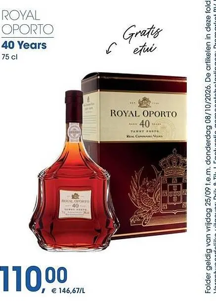 Promotie: Porto 40 Years met gratis etui