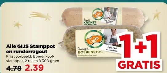 Aanbieding: GIJS Stamppot en runderragout