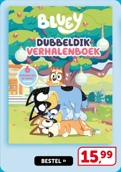 Promotie: Bluey Dubbeldik Verhalenboek