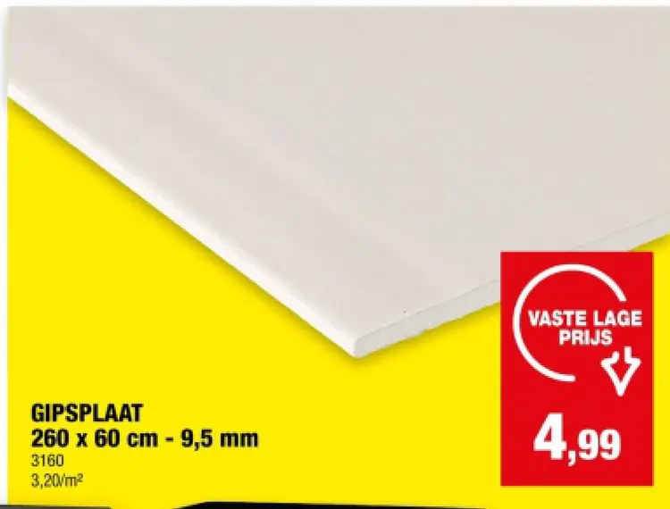Promotie: Gipsplaat