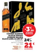 Offre: Coffret blended scotch whisky black label 12 