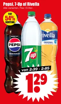 Aanbieding: Pepsi, 7-Up of Rivella