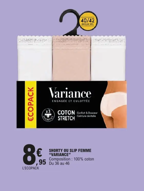 Offre: Shorty ou slip femme