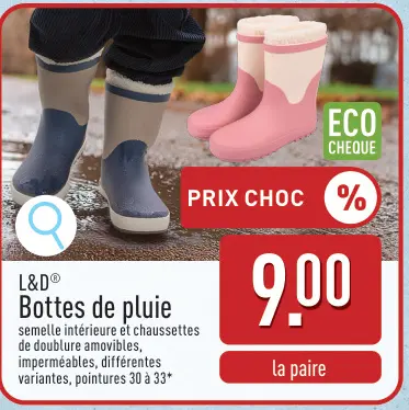 Offre: Bottes de pluie