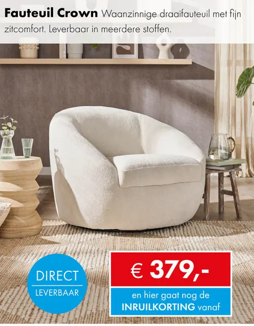 Aanbieding: Crown fauteuil