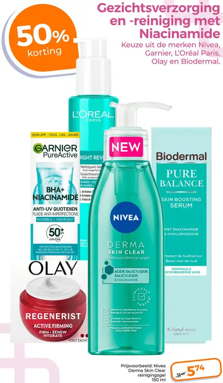 Aanbieding: Gezichtsverzorging en -reiniging met Niacinamide