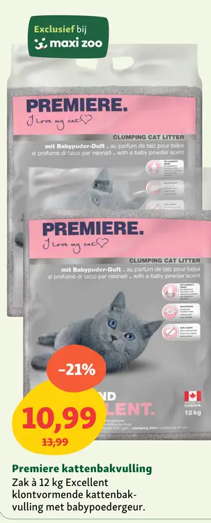 Aanbieding: PREMIERE. Clumping Cat Litter