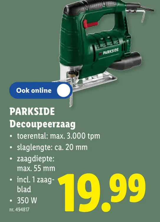 Promotie: Decoupeerzaag
