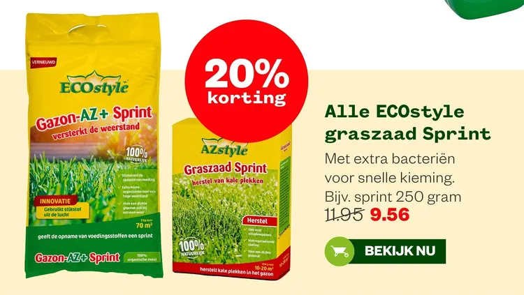 Aanbieding: Alle ECOstyle graszaad Sprint