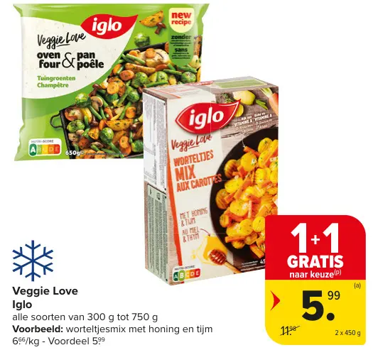 Promotie: Veggie Love Iglo