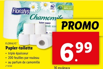 Offre: Floralys Chamomile Papier - toilette
