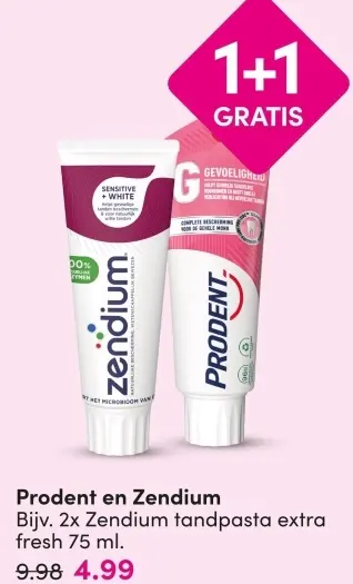 Aanbieding: tandpasta extra fresh