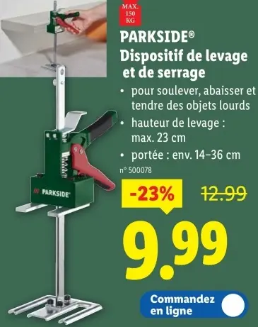 Offre: Dispositif de levage et de serrage
