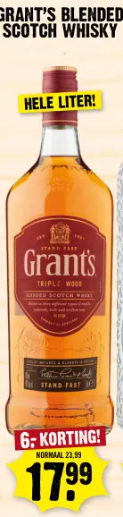 Aanbieding: Grant's Blended Scotch Whisky
