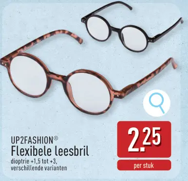 Promotie: Flexibele leesbril