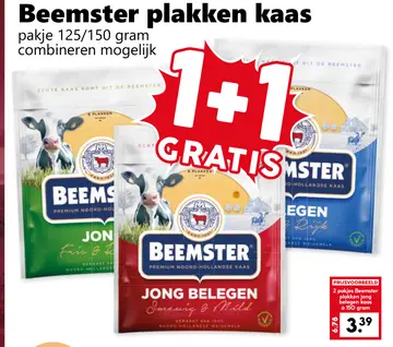 Aanbieding: Beemster plakken kaas