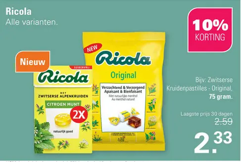 Aanbieding: Kruidenpastilles - Original