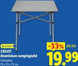 Aanbieding: Aluminium campingtafel