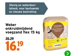 Aanbieding: Onkruidmijdend voegzand flex