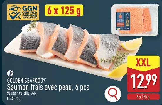 Offre: Saumon frais avec peau