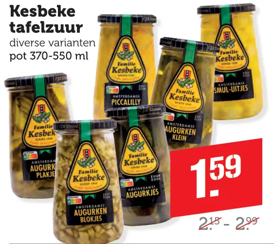 Aanbieding: Kesbeke tafelzuur
