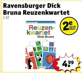 Aanbieding: Ravensburger Dick Bruna Reuzenkwartet