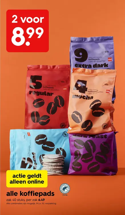 Aanbieding: koffiepads