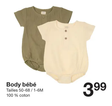 Offre: Body bébé