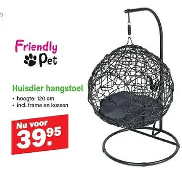 Aanbieding: Huisdier hangstoel