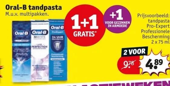 Aanbieding: Oral-B tandpasta