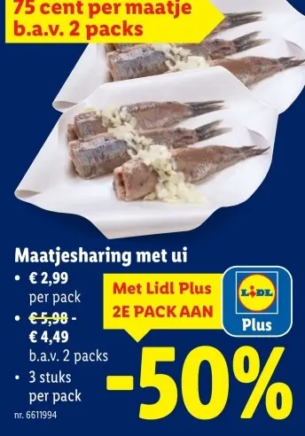 Promotie: Maatjesharing met ui