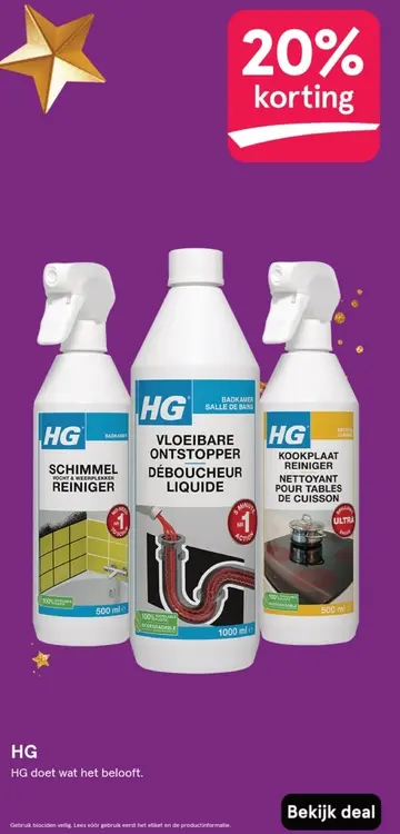 Aanbieding: HG Schimmel Reiniger, Vloeibare Ontstopper, K