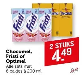 Aanbieding: Chocomel, Fristi of Optimel