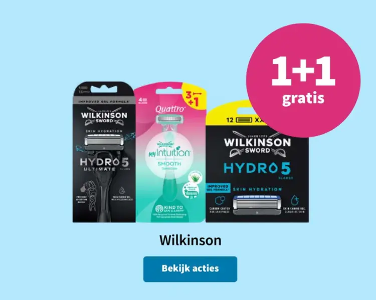 Aanbieding: Wilkinson Sword Hydro 5 / Quattro My Intuitio