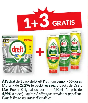 Offre: Dreft Platinum Lemon