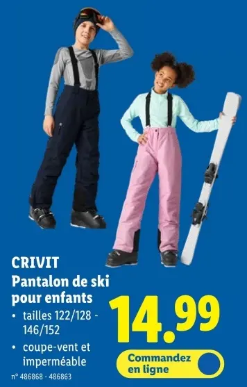 Offre: Pantalon de ski pour enfants