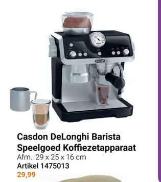 Aanbieding: Casdon DeLonghi Barista Speelgoed Koffiezetapparaat