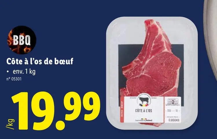 Offre: Côte à l'os de bœuf