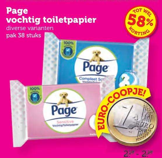 Aanbieding: Vochtig toiletpapier