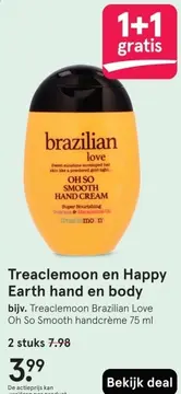 Aanbieding: Treaclemoon en Happy Earth hand en body