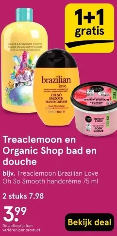 Aanbieding: Treaclemoon en Organic Shop bad en douche