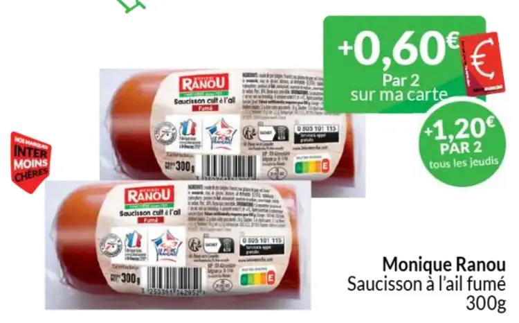 Offre: Saucisson à l'ail fumé