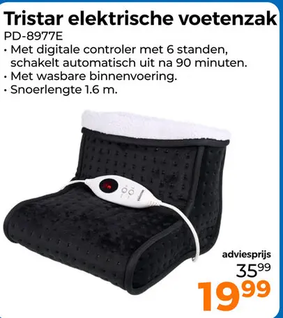 Aanbieding: elektrische voetenzak