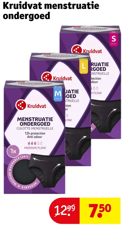 Aanbieding: Menstruatie ondergoed