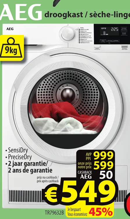 Promotie: AEG droogkast / sèche-linge
