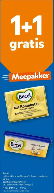 Promotie: Becel bakken & braden Omega 3 of met roomboter