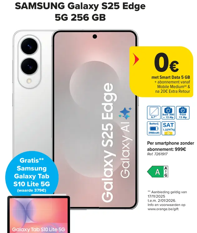 Promotie: Galaxy S25 Edge 5G