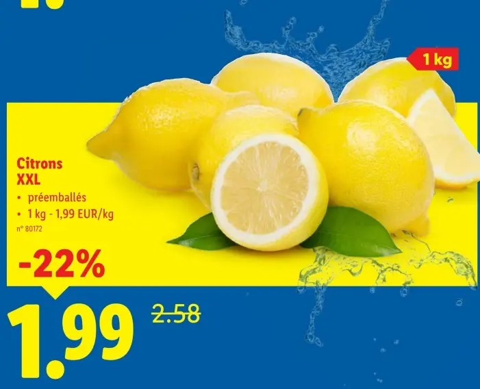 Offre: Citrons XXL